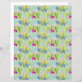 ザジョイ・オブ・春・スクラップブック紙 (正面/裏面)