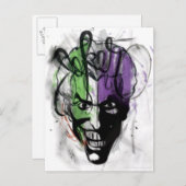 ザジョカーネオンエアブラシポートレート ポストカード (正面/裏面)