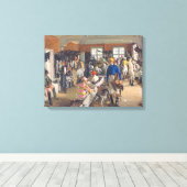 ザジョッキーズドレッシングルームアットアスコット競馬場 キャンバスプリント (インサイチュ (ウッドフロア))