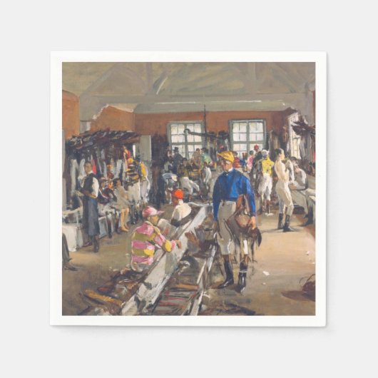 ザジョッキーズドレッシングルームアットアスコット競馬場 スタンダードカクテルナプキン (正面)