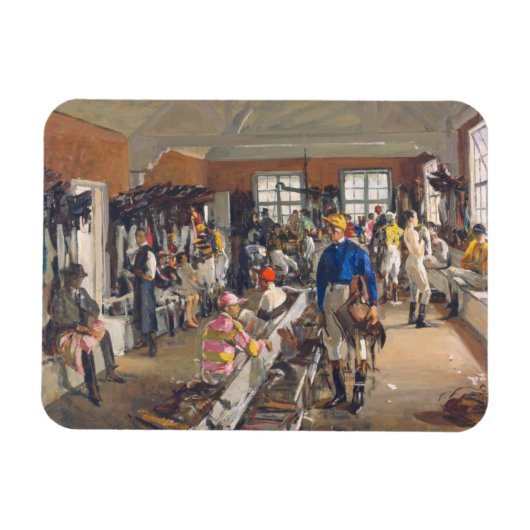 ザジョッキーズドレッシングルームアットアスコット競馬場 マグネット (横)