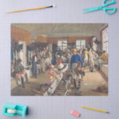 ザジョッキーズドレッシングルームアットアスコット競馬場 薄葉紙 (クラフト)