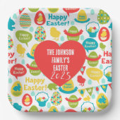 ザジョンソンファミリーイースター2025プレート ペーパープレート (正面)