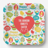 ザジョンソンファミリーイースター2025プレート ペーパープレート (正面)