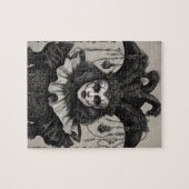 ザジョーカーピエロイン白黒 ジグソーパズル (横)