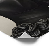 ザジョーカーピエロイン白黒 ポスター (角)