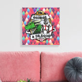 ザジョージアンドドラゴンキャンバスプリント キャンバスプリント (インサイチュ (リビング))