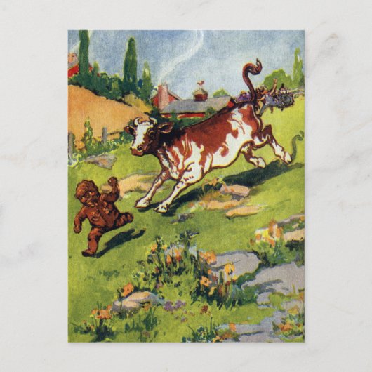 ザジンジャーブレッド少年と牛 ポストカード (正面)