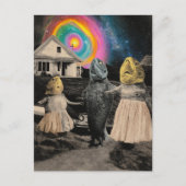 ザスおもしろいリアル魚一家 ポストカード (正面)