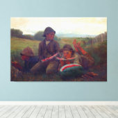 ザスイカボーイズ – ホームワーウィンズロー キャンバスプリント (インサイチュ (ウッドフロア))