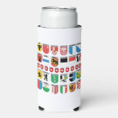 ザスイスカントンズコートオブアームズパック スリム缶クーラー (Seltzer正面)