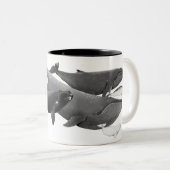 ザスイムオブクジライラストレーションアートクジラ ツートーンマグカップ (正面右)