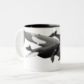 ザスイムオブクジライラストレーションアートクジラ ツートーンマグカップ (正面左)