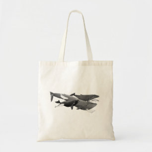 ザスイムオブクジライラストレーションアートクジラ トートバッグ