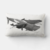 ザスイムオブクジライラストレーションアートクジラ ランバークッション (裏面)