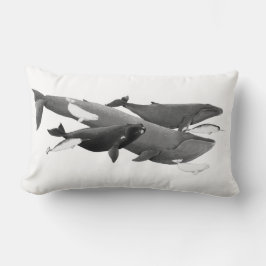 ザスイムオブクジライラストレーションアートクジラ ランバークッション