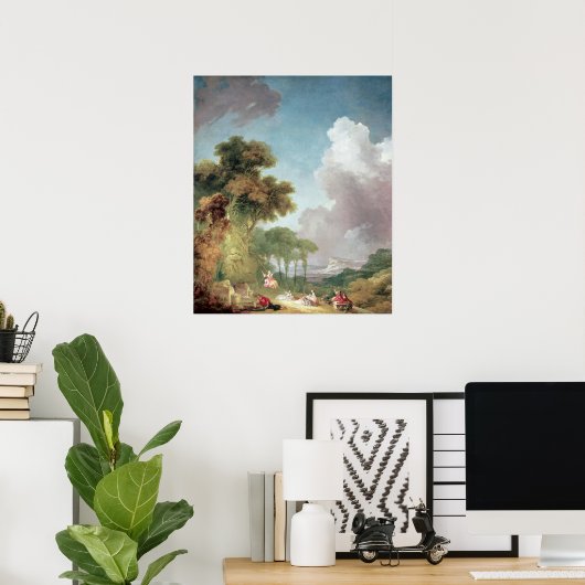 ザスイング， c.1765 ポスター (ホームオフィス)