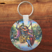 ザスウィングパスタイムラダ&クリシュナ キーホルダー (正面)