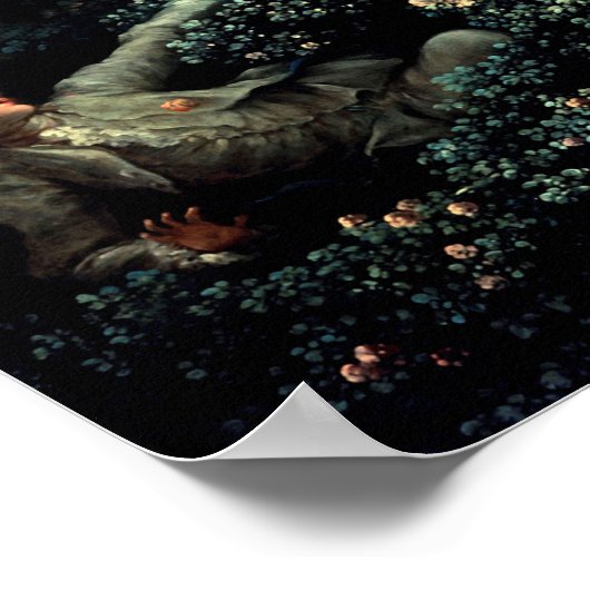 ザスウィング – ヴィンテージフランスのロコアートバイフラゴナード ポスター (角)