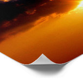 ザスカイの限界の日の出やる気を起こさせる ポスター (角)