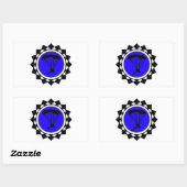 ザスカイダイバーBLUEZZZZZZZZZZZZZZ 長方形シール (シート)