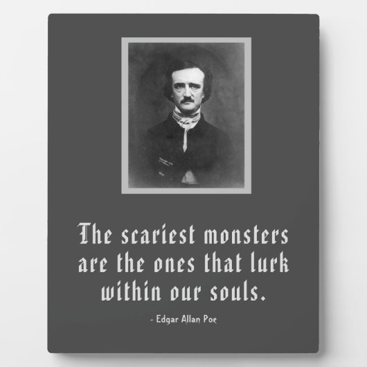 ザスカリエストモンスターズエドガー・アラン・ポー引用文 フォトプラーク (正面)