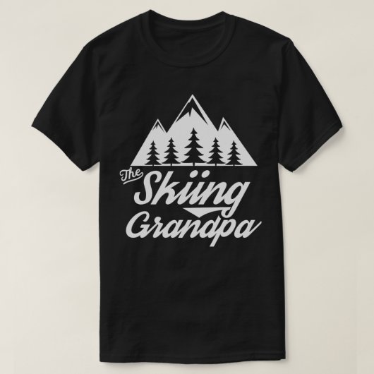 ザスキーグランドパスキーグランドスキースキーヤー Tシャツ (デザイン正面)