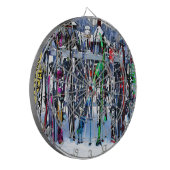 ザスキーパーティー – スキーとポール ダーツボード (正面左)