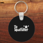 ザスクアットファーザートレーニングボディビルダーボディビル キーホルダー (正面)