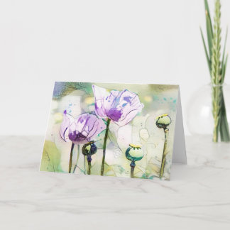 ザスクイグルシリーズ – ポピー サンキューカード