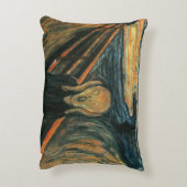 ザスクリームエドバードムンチモダン表現主義芸術 アクセントクッション (裏面(縦))