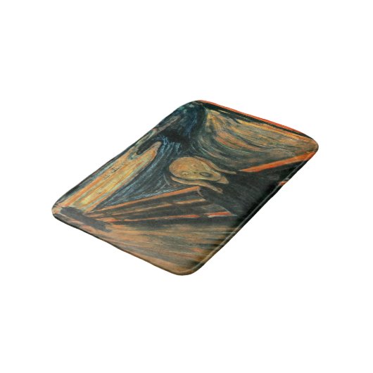 ザスクリームエドバードムンチモダン表現主義芸術 バスマット (アングル)