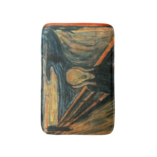 ザスクリームエドバードムンチモダン表現主義芸術 バスマット (正面縦)