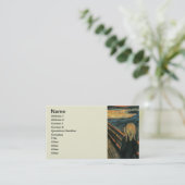 ザスクリームエドバードムンチモダン表現主義芸術 名刺 (スタンド正面)