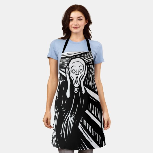 ザスクリームリトグラフ エプロン (着用した状態)