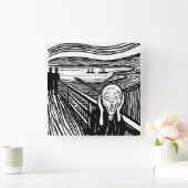 ザスクリームリトグラフ スクエア壁時計 (ホーム)