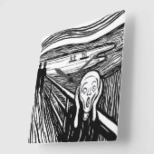 ザスクリームリトグラフ スクエア壁時計 (傾斜)