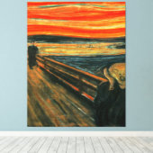 ザスクリーム最高傑作絵画ズバイエドバード・ムンク キャンバスプリント (インサイチュ (ウッドフロア))