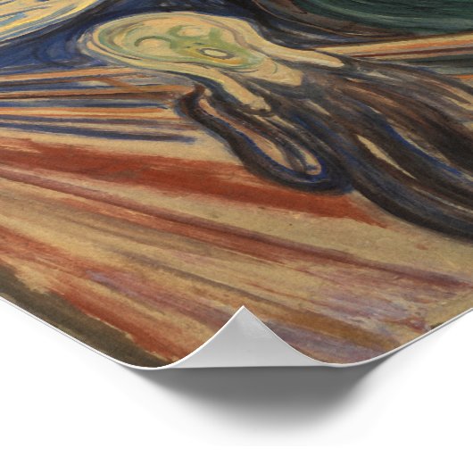 ザスクリーム絵画ズ – Edvard Munch - 1910 ポスター (角)