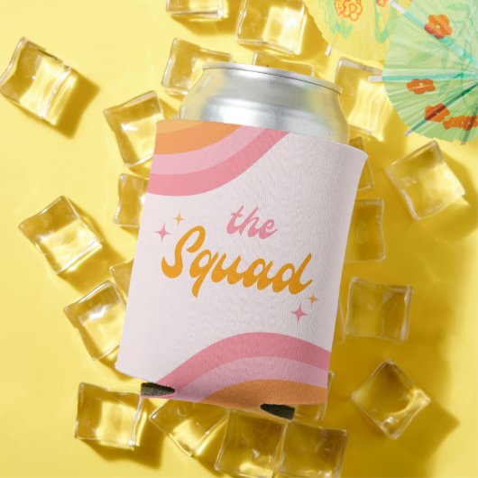 ザスクワッドグルーヴィピンク&オレンジ 缶クーラー (インサイチュ 夏)