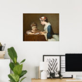 ザスクールウォード – ジーンシメオンシャルダンファインアート ポスター (ホームオフィス)