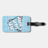 ザスケートギアパステルブルーマンガートローラースケート ラゲッジタグ (裏面横)