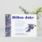 ザスケートボーダー招待状バー(ユダヤ教の)バル・ミツバーユダヤ人 招待状 (スタンド正面)