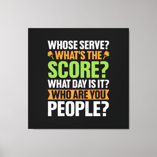 ザスコアピックボール愛好家 キャンバスプリント (正面)