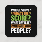 ザスコアピックボール愛好家 スクエア名刺 (正面)