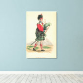 ザスコッチパイパー キャンバスプリント (インサイチュ (ウッドフロア))