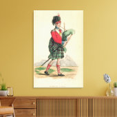 ザスコッチパイパー キャンバスプリント (インサイチュ (リビング))