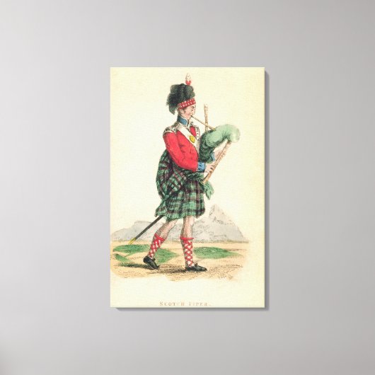 ザスコッチパイパー キャンバスプリント (正面)