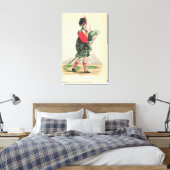 ザスコッチパイパー キャンバスプリント (インサイチュ (寝室))