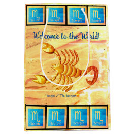 ザスコーピオンベビー蠍座（10月24日 – 11月21日） ミディアムペーパーバッグ